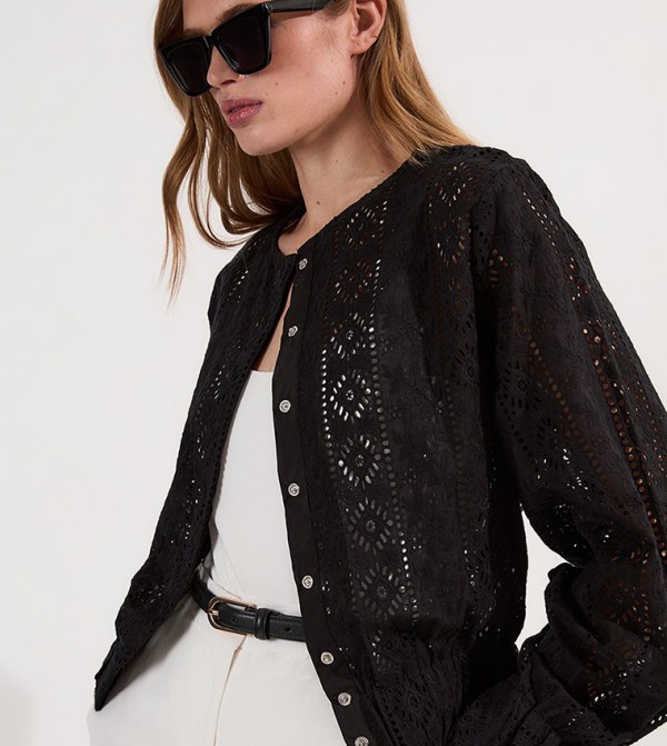 Broderie Bomber Jacket
