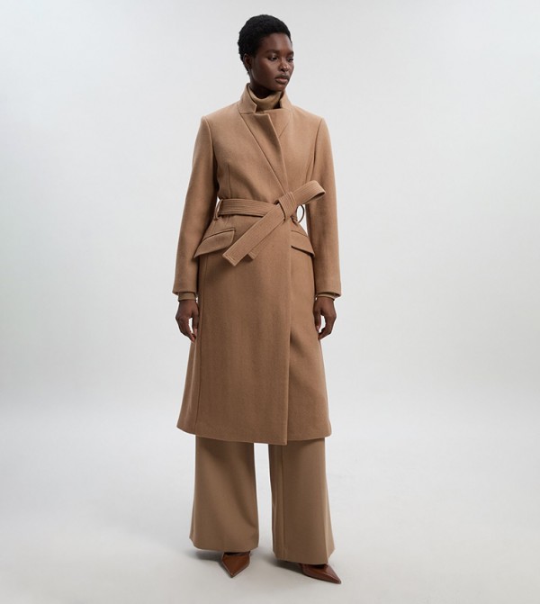 Wool Investment Notch Neck Coat