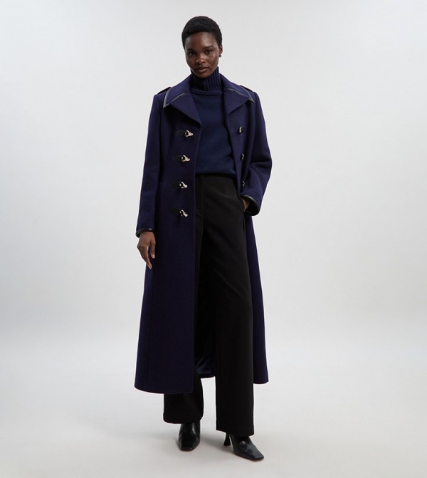 Long Sleeves Wool Military Coat