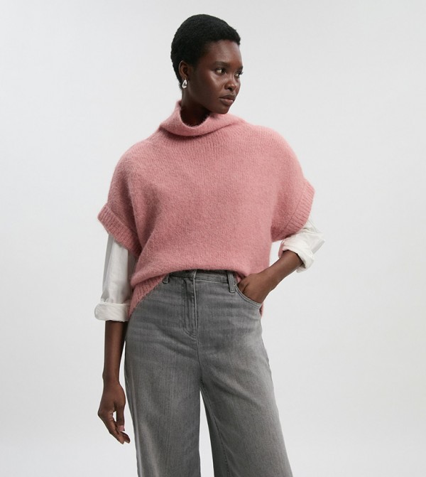 Textured Cosy Turtleneck Sweater