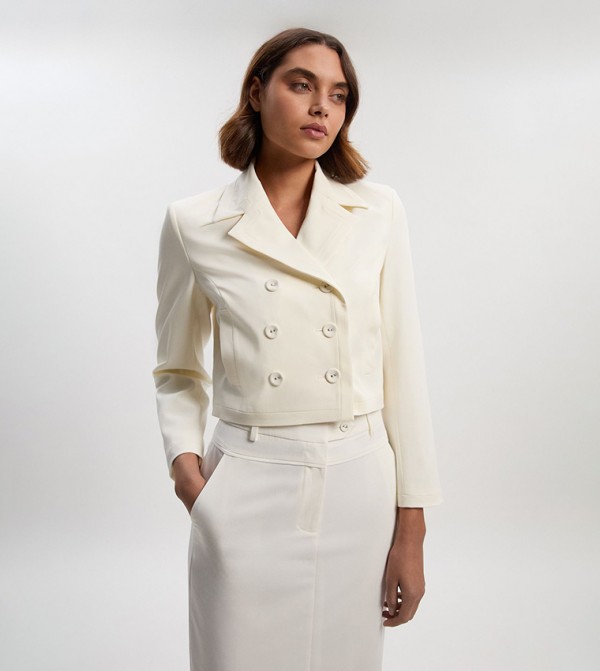 Tux Fitted Double Breasted Jacket