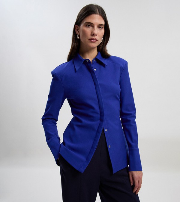 Ponte Power Shoulder Shirt