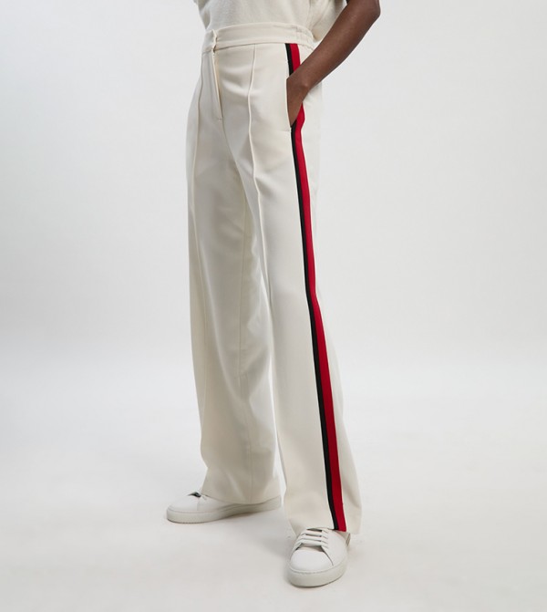 Side Striped Straight Fit Trousers