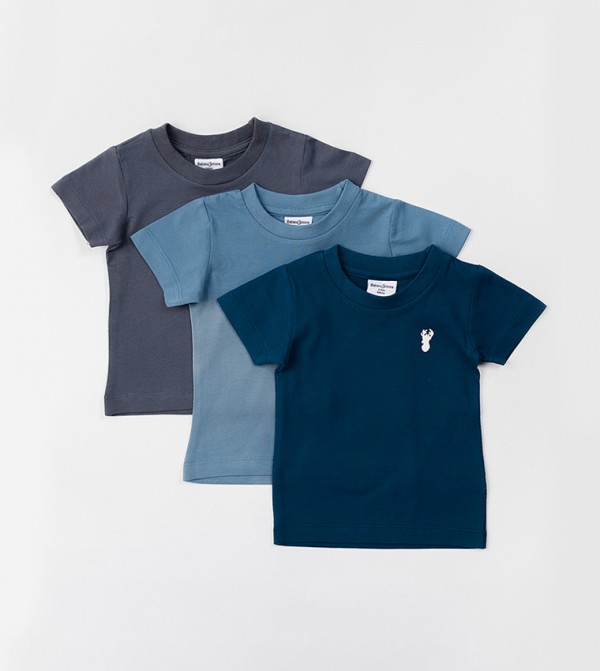 Pack of 3 Printed Short Sleeves T-Shirts