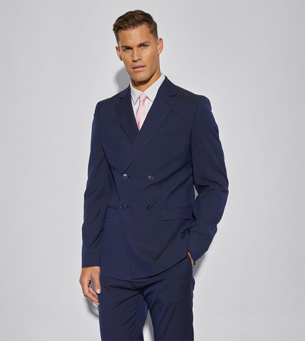 Tall Double Breasted Long Sleeves Blazer