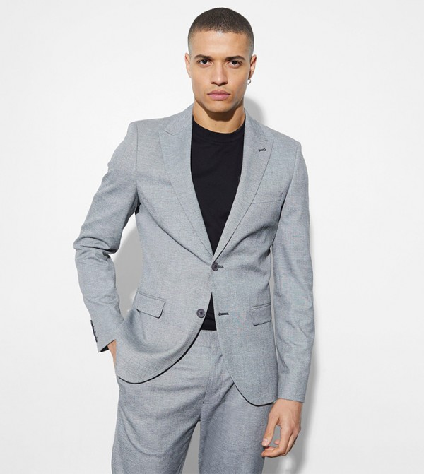 Single Breasted Linen Long Sleeves Blazer