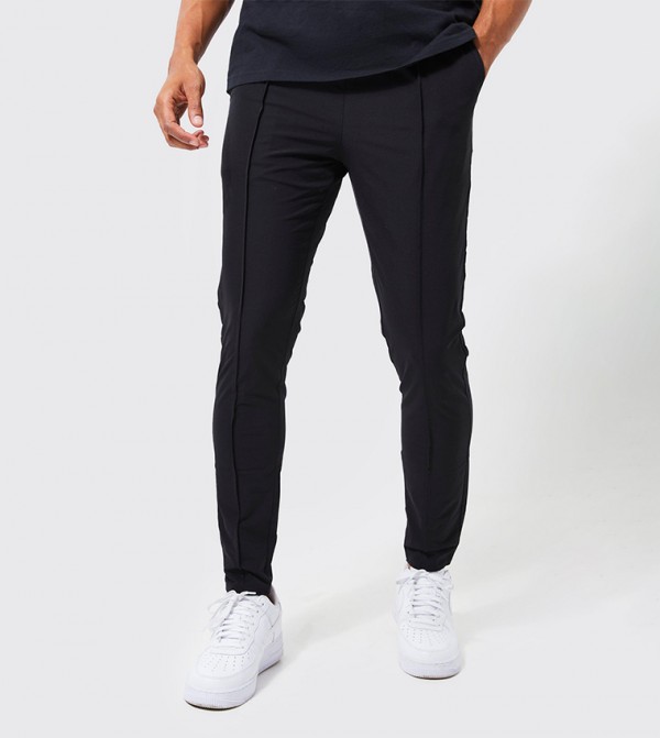 Elastic Waist Skinny Stretch Golf Trousers