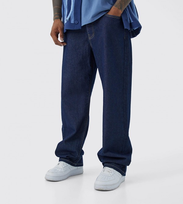 Mid Rise Baggy Fit Jeans