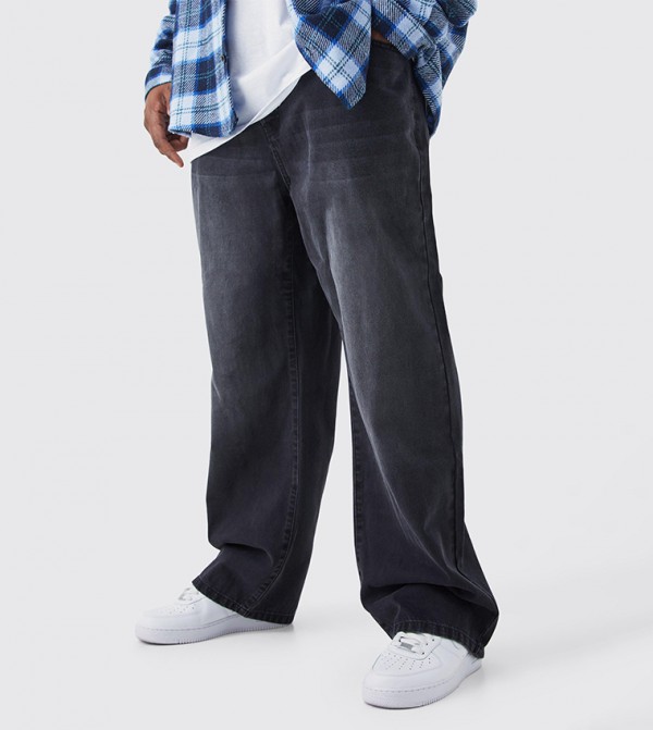 Faded Oversized Relaxed Fit Jeans