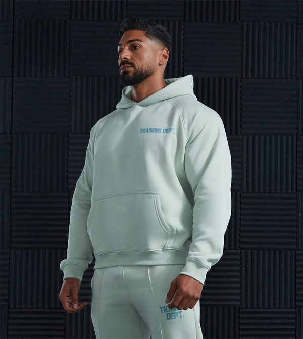 Printed Long Sleeves Oversized Hoodie