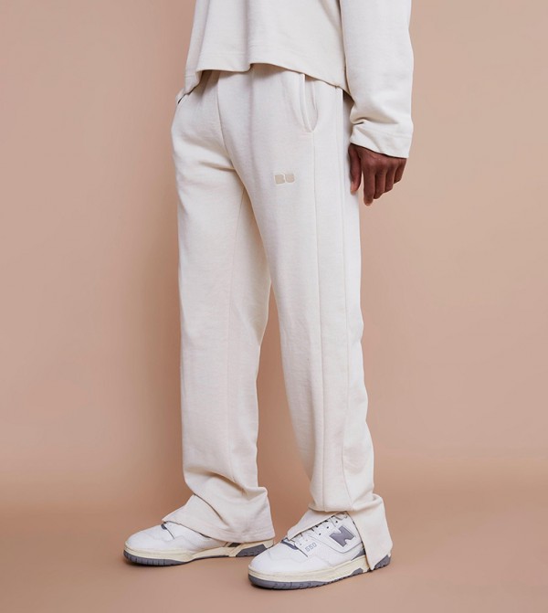 Regular Fit Split Hem Heavyweight Short Sweatpants