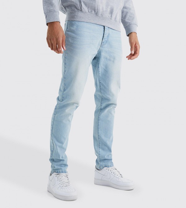 Tall Washed Tapered Fit Jeans