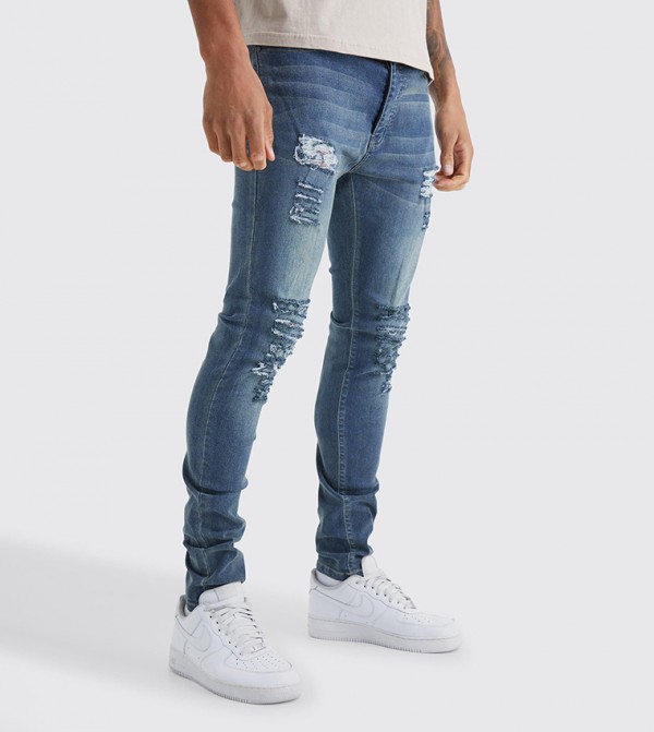 Tall Ripped Skinny Fit Jeans