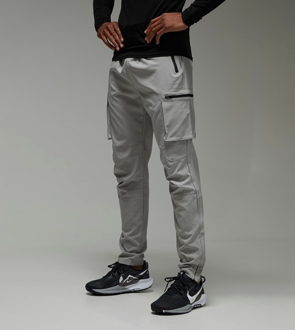 Solid Cargo Pants