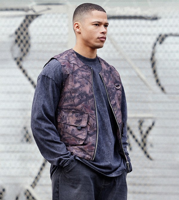 Nylon Camo Utility Gilet