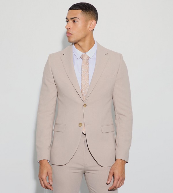 Jersey Skinny Fit Single Breasted Blazer