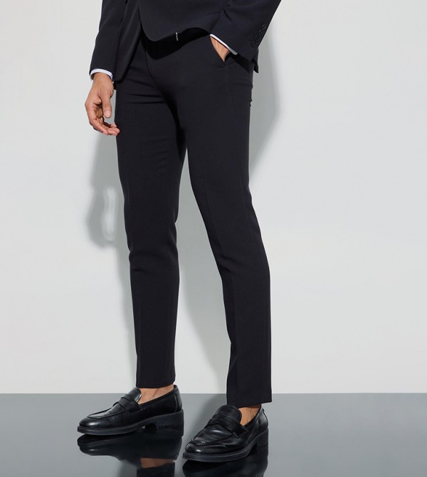 Jersey Skinny Fit Formal Trousers