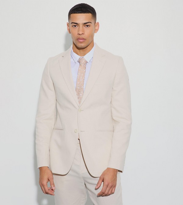 Mix & Match Linen Blend Slim Fit Blazer