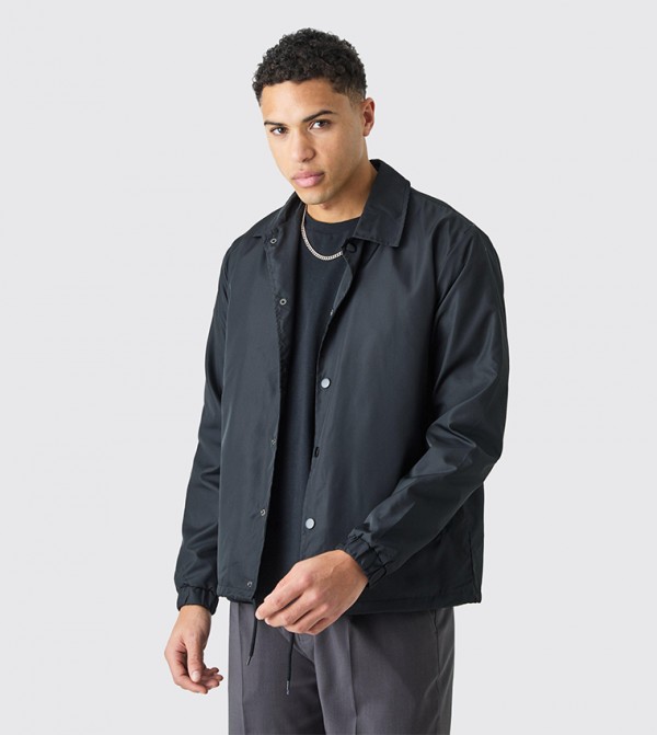 Long Sleeves Collared Coach Jacket