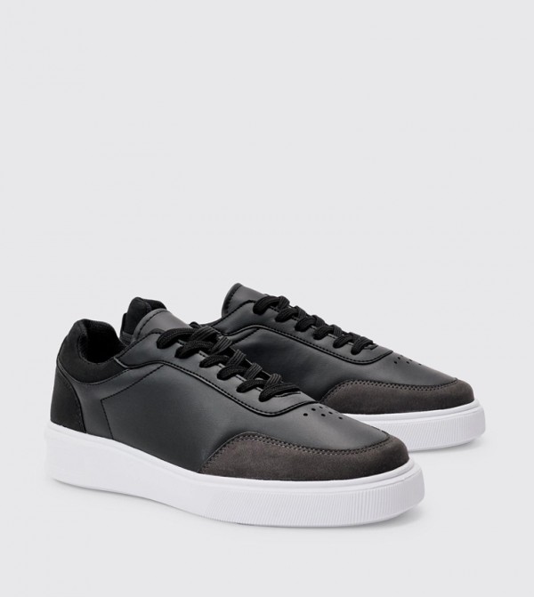 Chunky Sole Lace-Up Sneakers