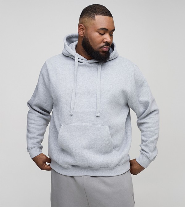 Solid Long Sleeves Oversized Hoodie