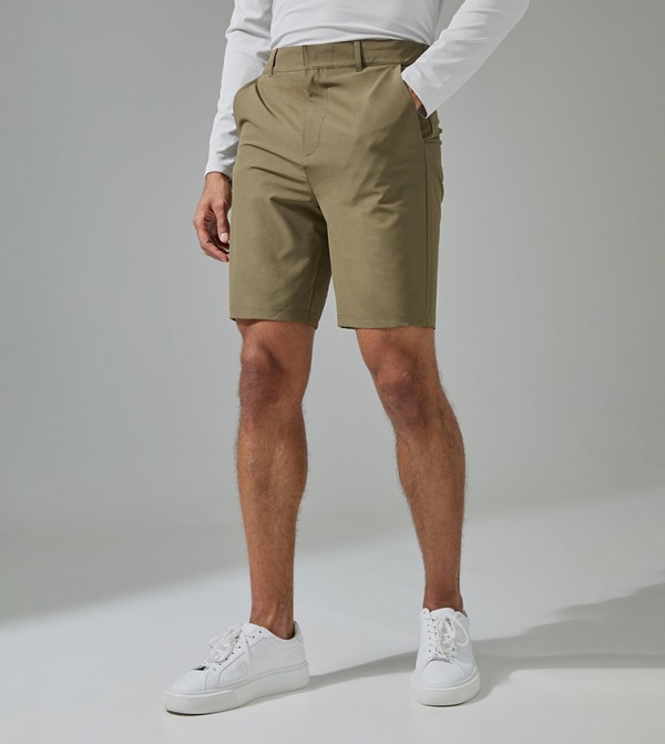 Button Closure 8.5 Inch Golf Shorts