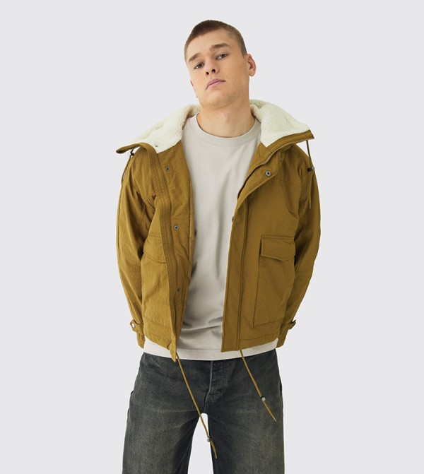 Borg Collar Parka Jacket