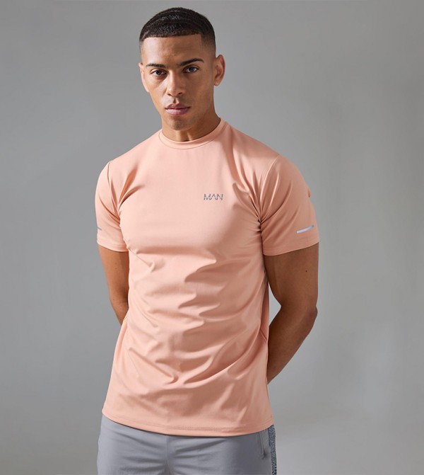 Printed Short Sleeves Active T-Shirt