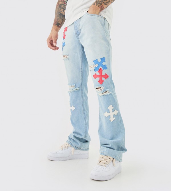 بنطال جينز ضيق بأبليك