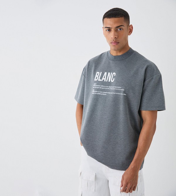 Print Heavyweight Oversized T-Shirt