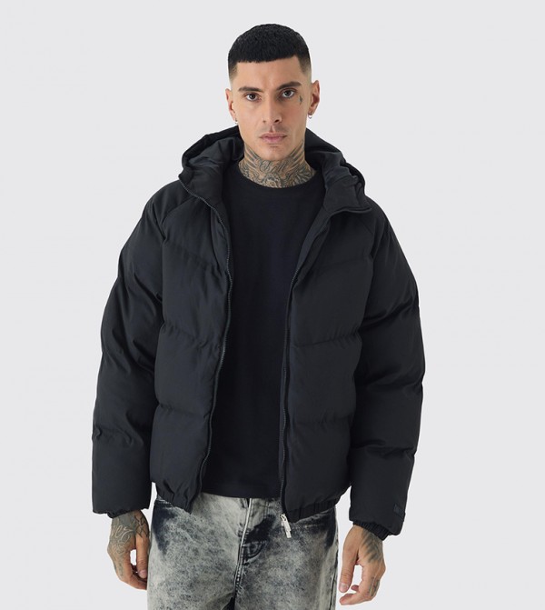 Tall Regular Fit Hooded Puffer Coat