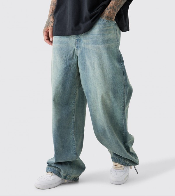 Tall Washed Parachute Jeans