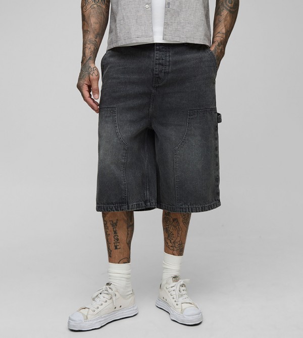 Tall Carpenter Detail Denim Jorts