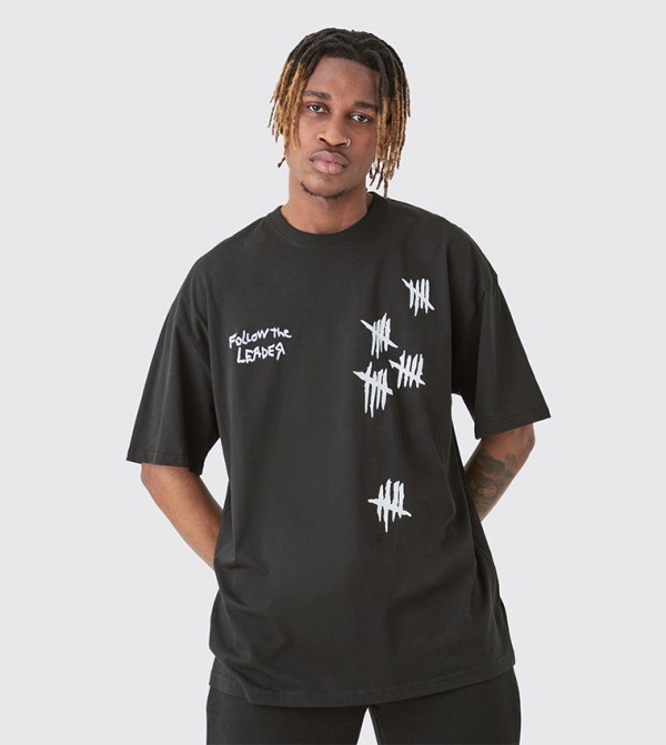 Tall Korn License Printed Oversized T-Shirt