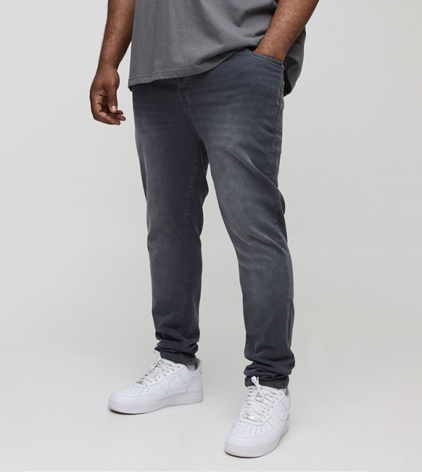 Plus & Tall Ripped Stretch Super Skinny Fit Jeans