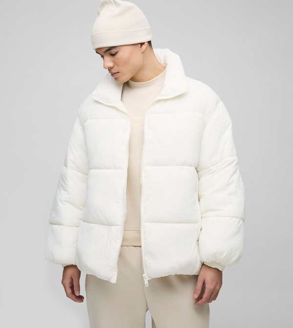Tab Boxy Heavy Puffer Jacket