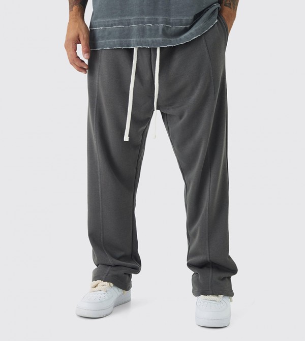 Loose Fit Drop Crotch Loopback Sweatpants