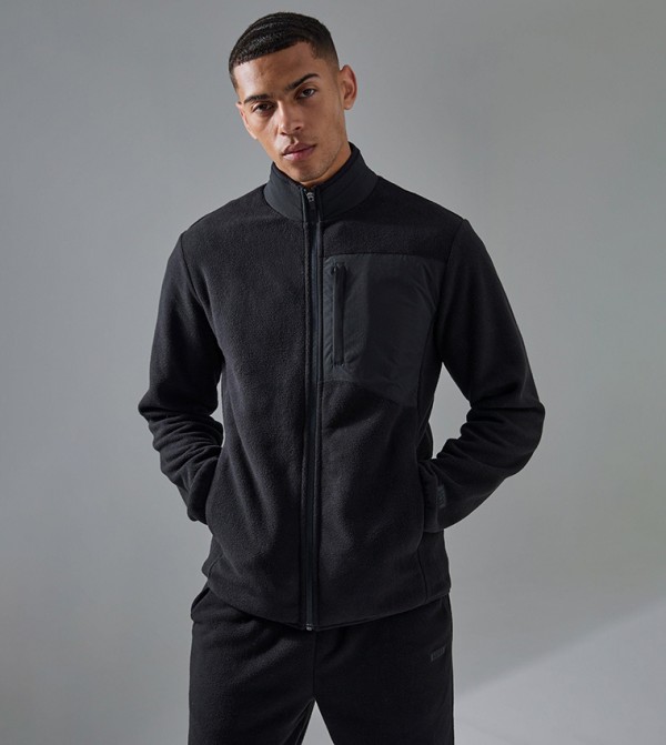 Fleece Zip-Through Active Track Jacket