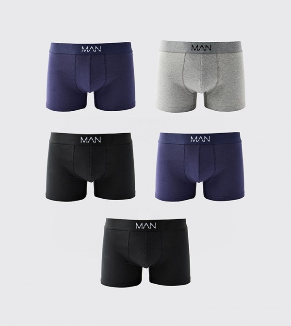 5-Pack Logo Printed Trunks