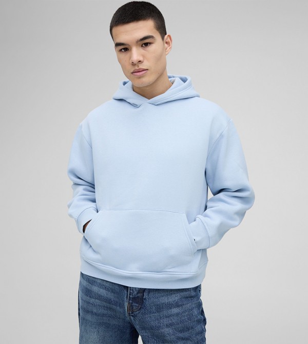 Solid Long Sleeves Oversized Hoodie
