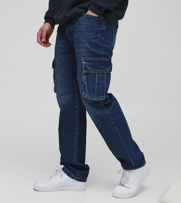 Tall Rigid Cargo Straight Fit Jeans
