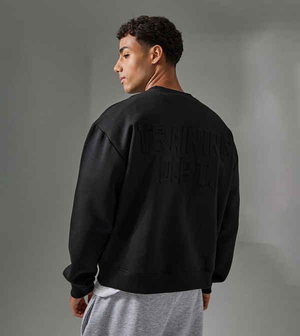 Training Dept Boxy Embossed Sweatshirt