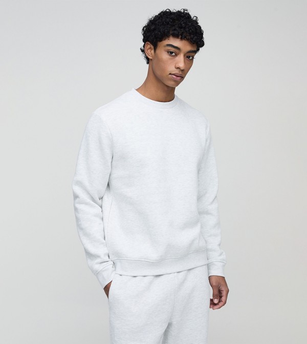 Solid Long Sleeves Sweatshirt