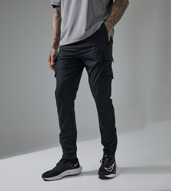 Tall Active Gym Technical Tapered Cargo Joggers