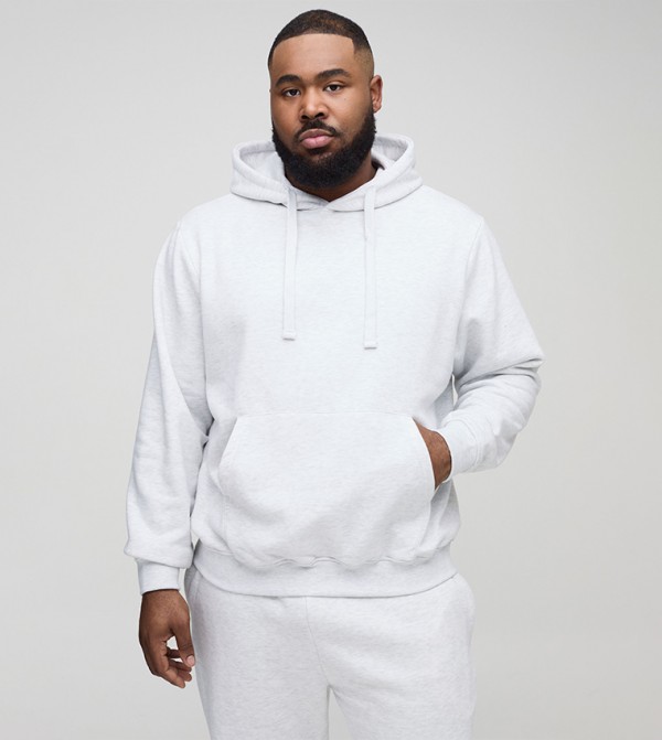 Solid Long Sleeves Oversized Hoodie