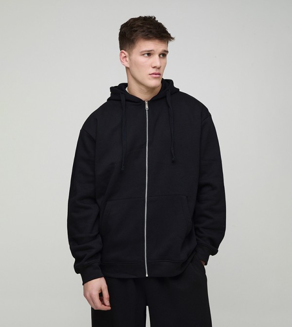 330Gsm Tall Oversized Fit Zip-Through Jacket