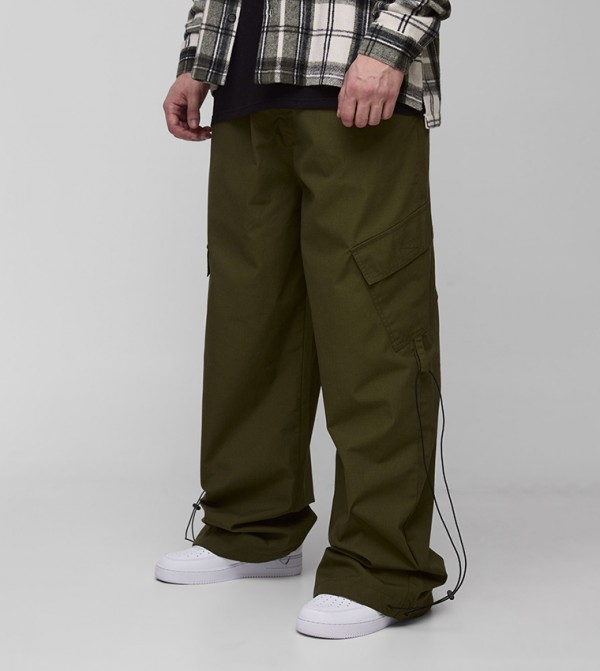 Tall Ripstop Applique Parachute Trousers