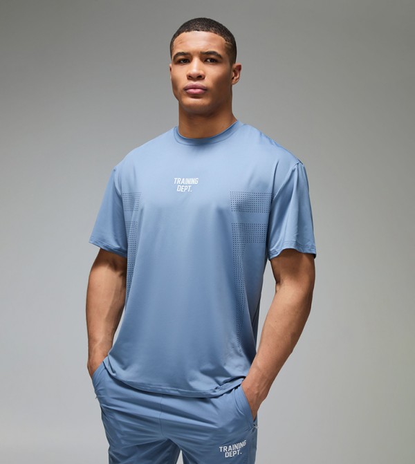 Training Dept Perforated Oversized T-Shirt
