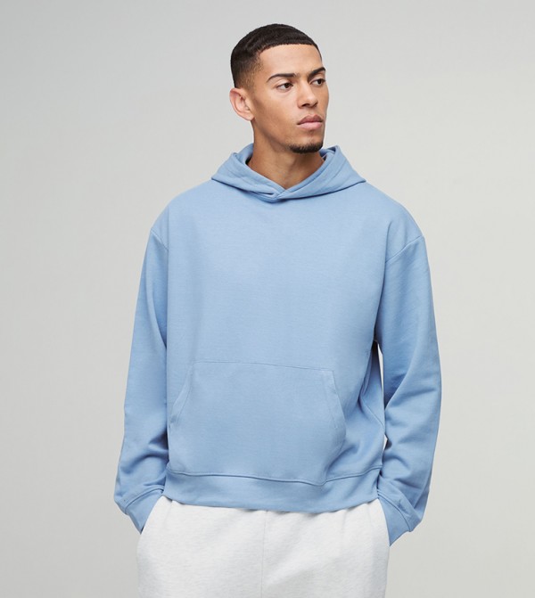 Solid Long Sleeves Oversized Hoodie