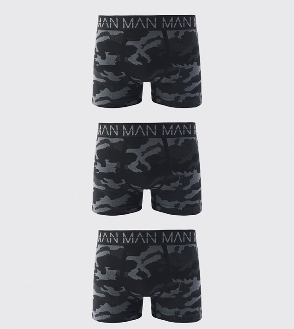 Pack of 3 Logo Waistband Trunks